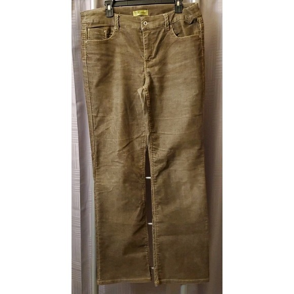Z. Cavaricci Pants - Z Cavaricci Y2k Flare Corduroy Pants Women's‎ Size 14 Brown Casual